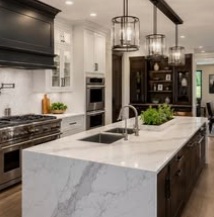 Stunning kitchen we finished in countryside. New marble!